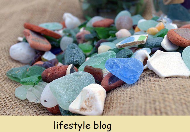 DIY Sea Glass Stepping Stone