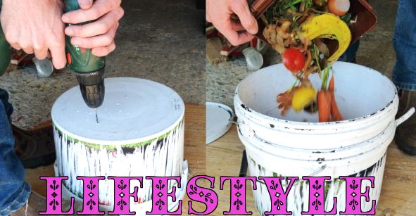 Wie man einen DIY-Bokashi-Behälter zum Kompostieren von Essensresten herstellt