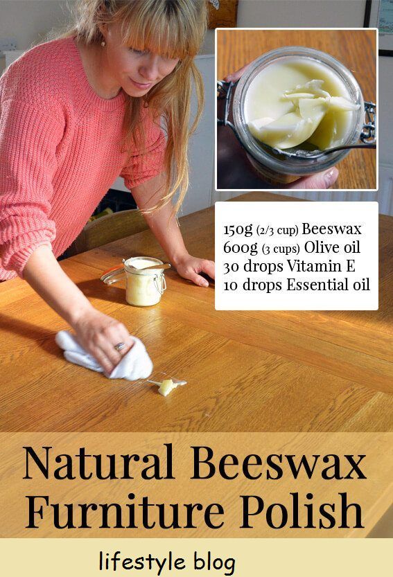 Como fazer um lustrador simples e natural de cera de abelha para móveis com apenas 2 ingredientes. Isto